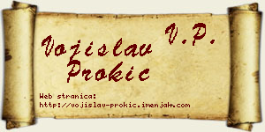 Vojislav Prokić vizit kartica